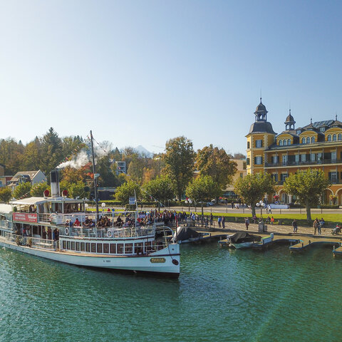 <p>Genießen Sie die Linienschifffahrt mit der MS Kärnten, der MS Klagenfurt, der MS Velden oder der DS Thalia.</p>