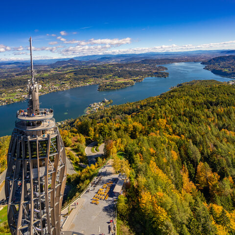 <p>Pyramidenkogel mit dem weltweit höchsten Holzaussichtsturm.</p>