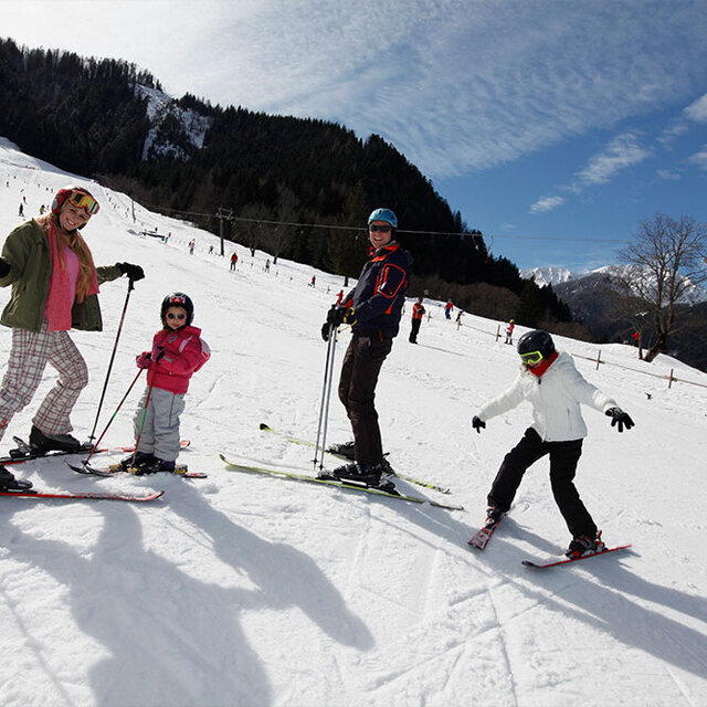 <p>Schifahren mit der ganzen Familie im Rosentaler Bodental in Kärnten.</p>